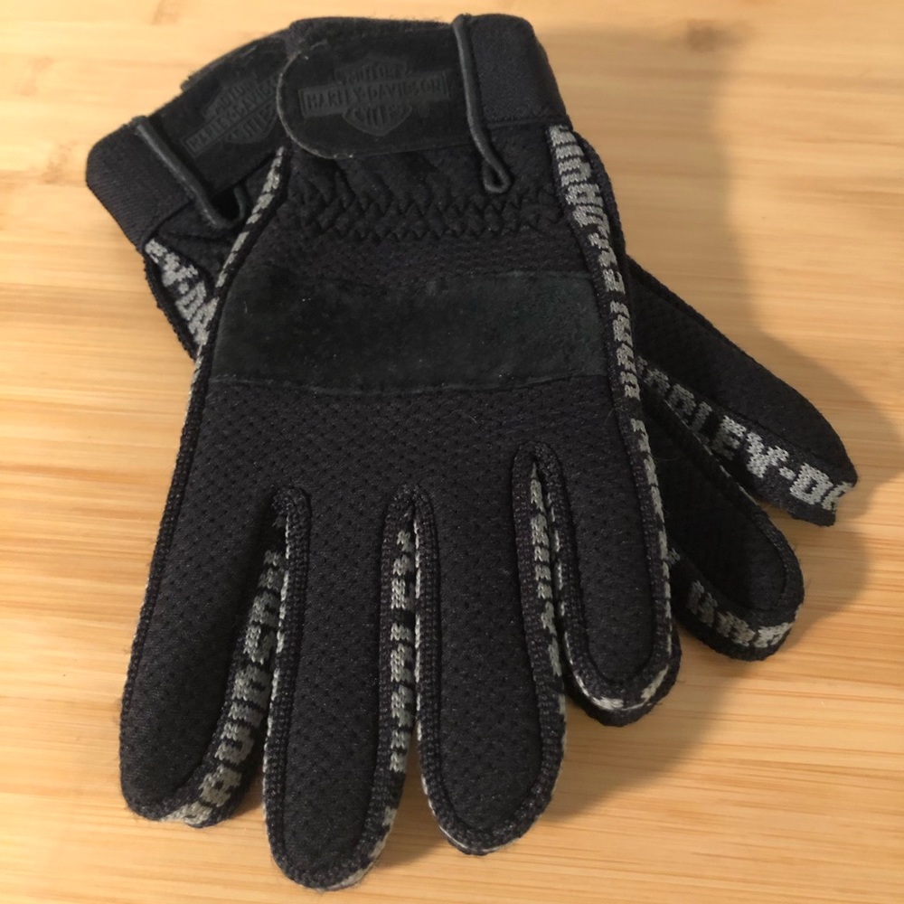 🔥WOMENS HARLEY DAVIDSON RIDING GLOVES, EUC, SZS